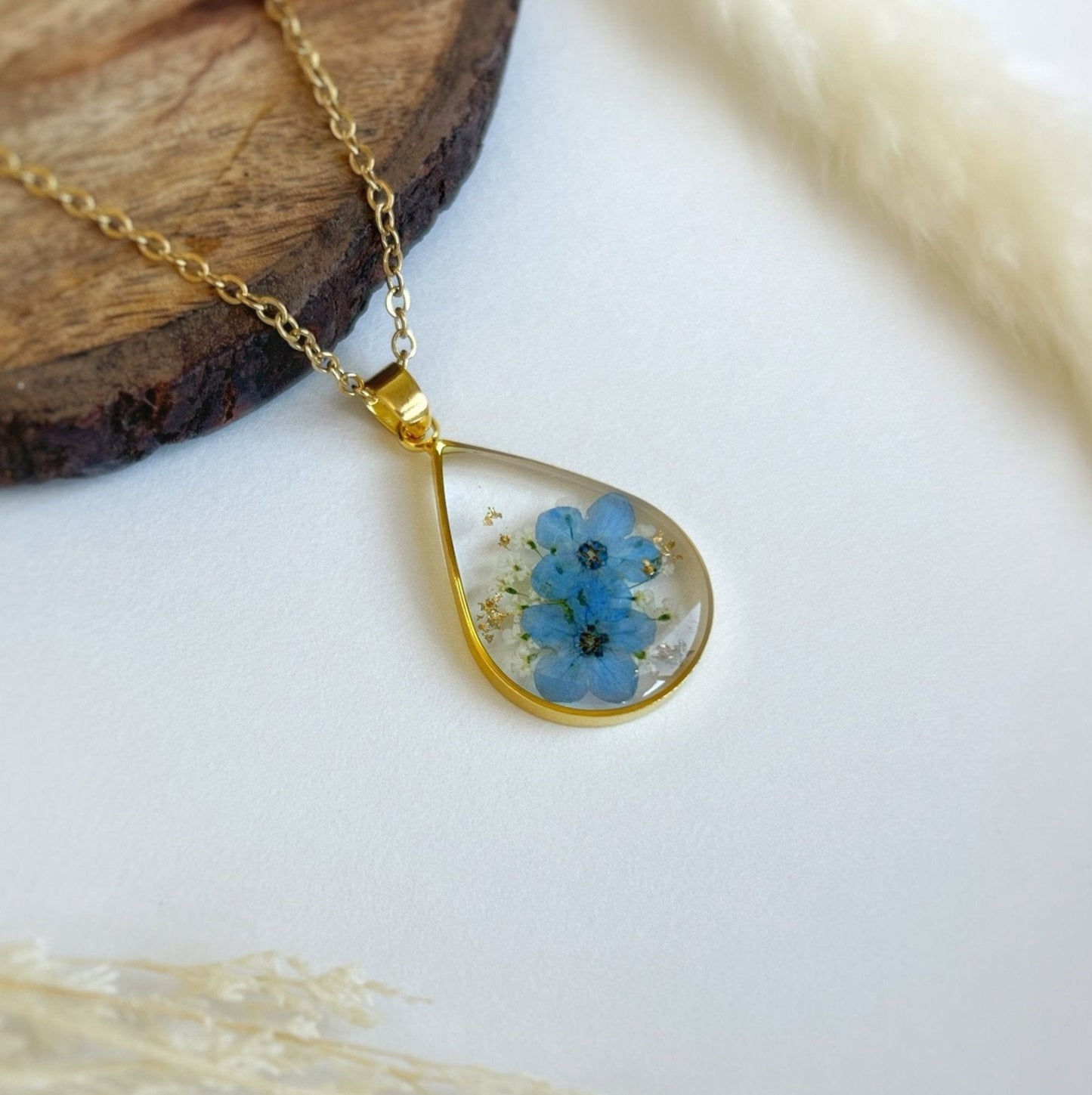 Gold Teardrop Necklace