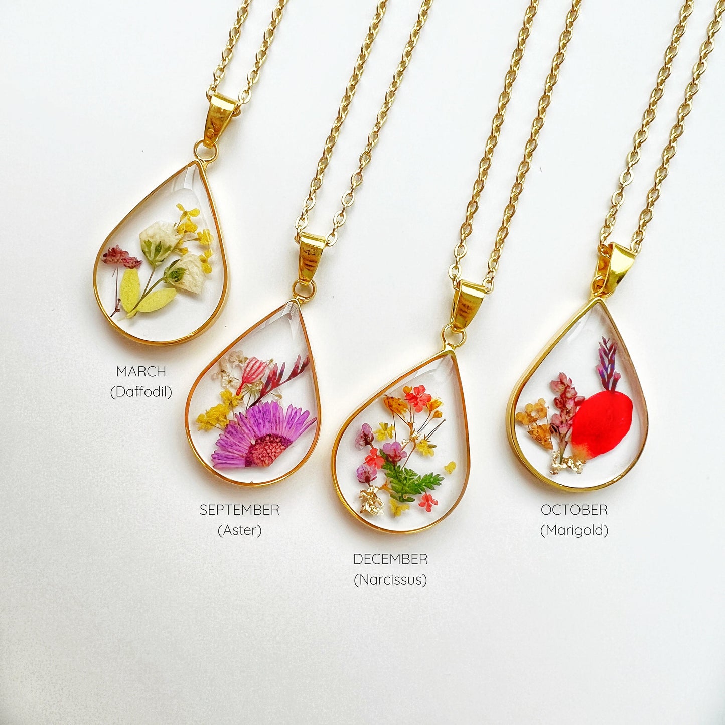 Birth flower Necklace TT