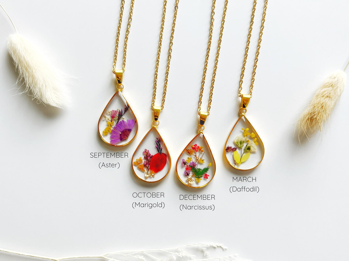 Birth flower Necklace TT