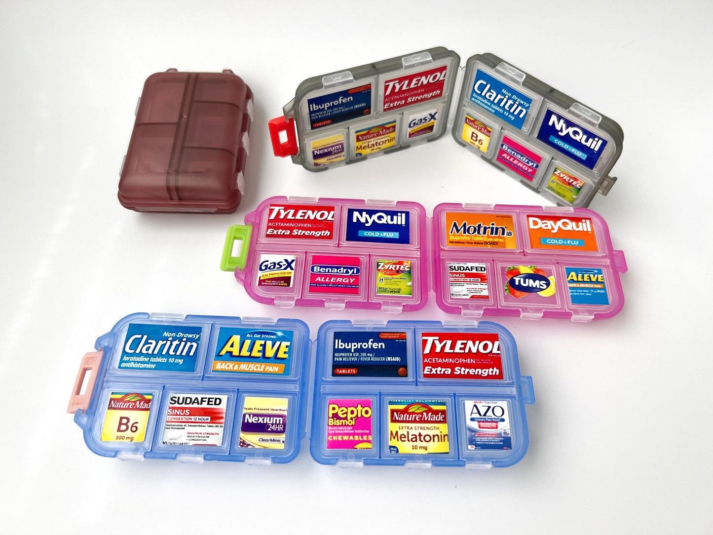10-Slot Custom Labeled Pillbox TT