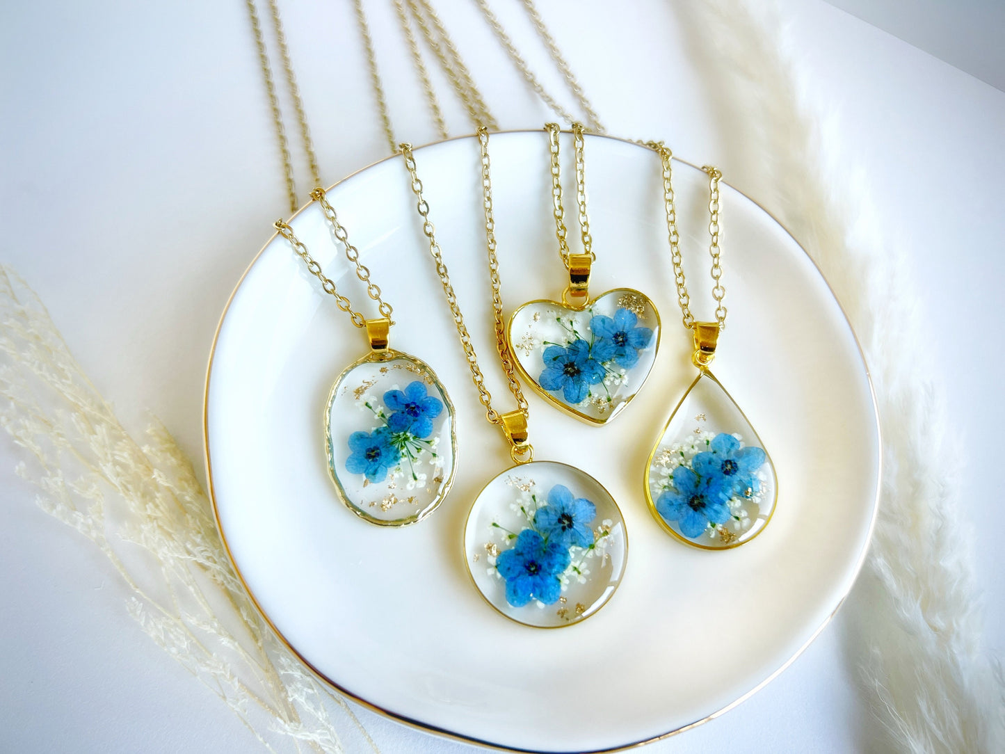 Forget Me Not Flower Earrings & Necklaces TT