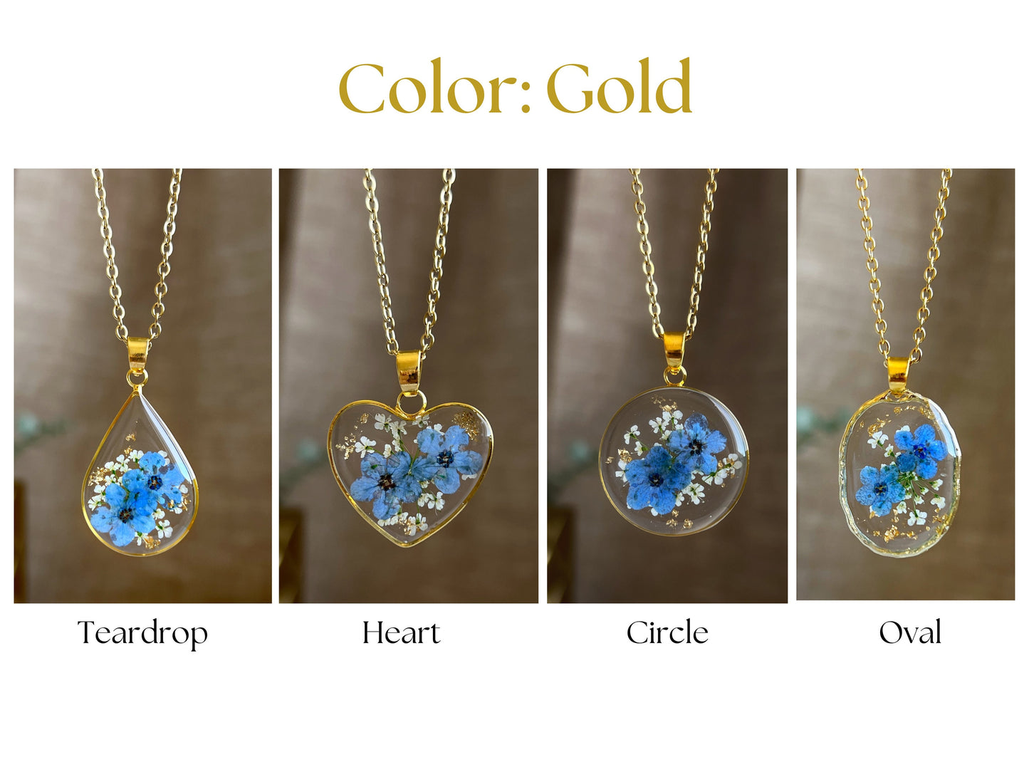 Forget Me Not Flower Earrings & Necklaces TT