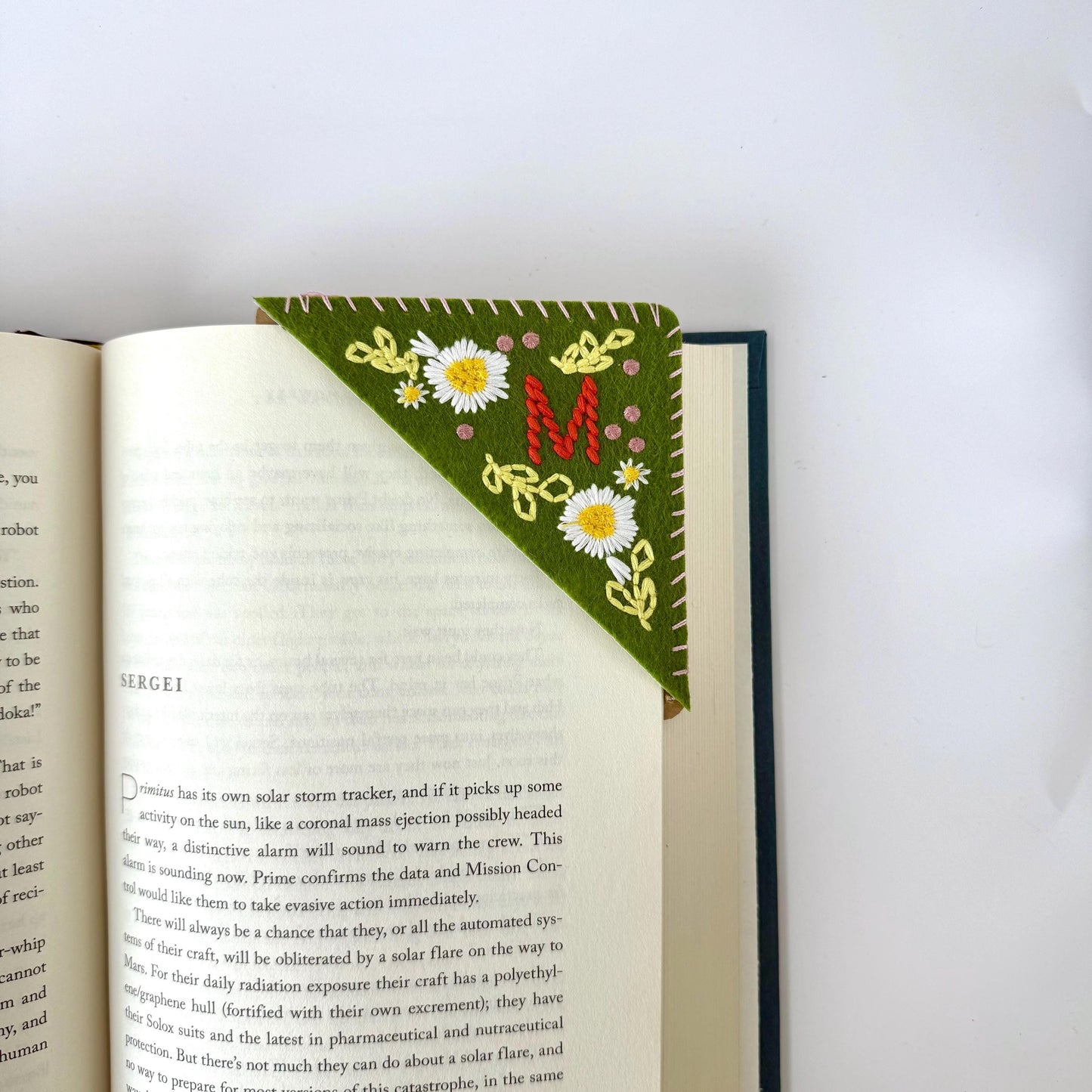 Letter Embroidered Bookmark