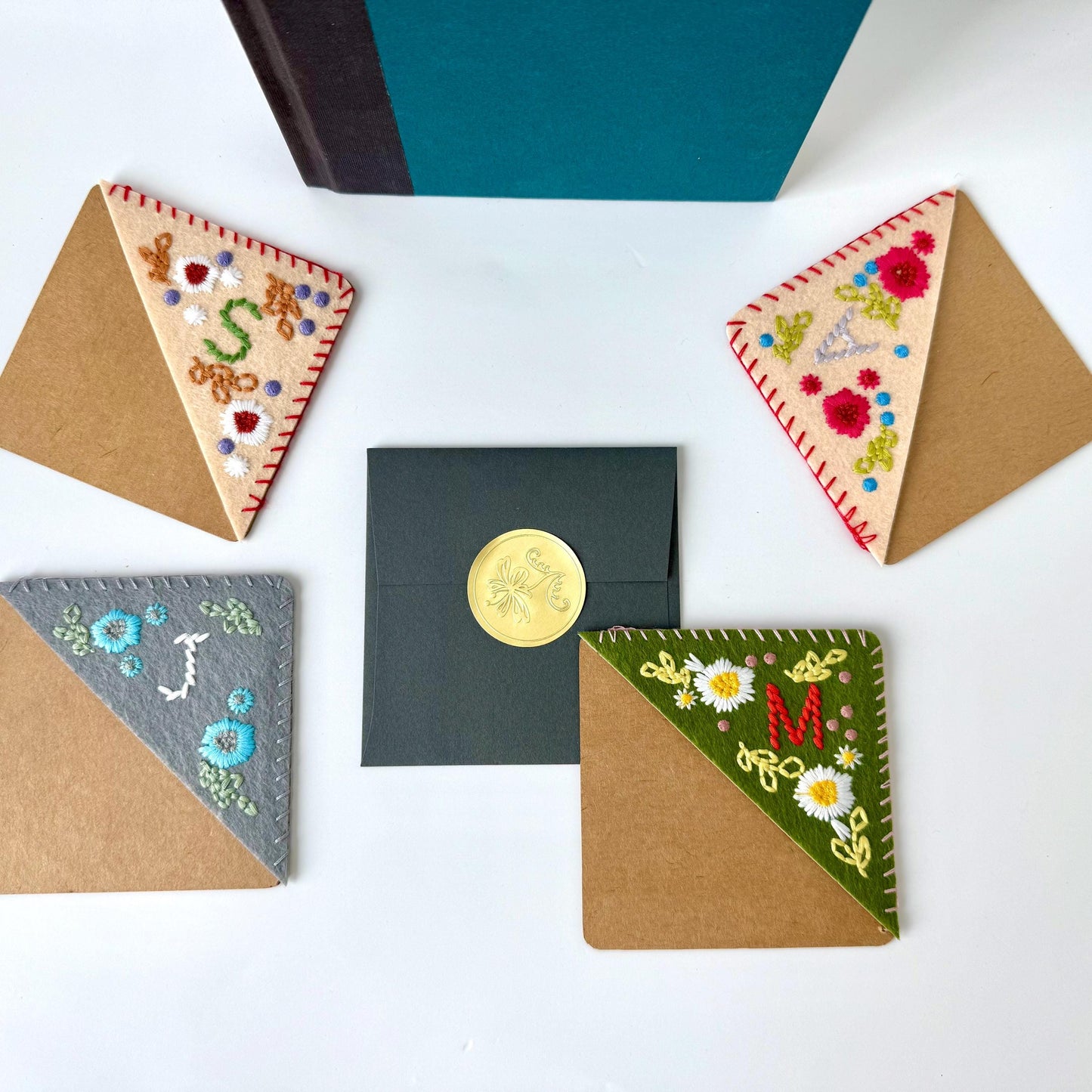 Letter Embroidered Bookmark