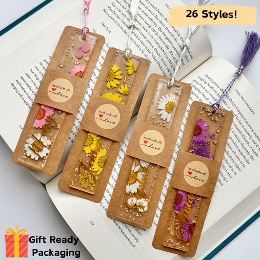 Personalizable Flower Bookmark