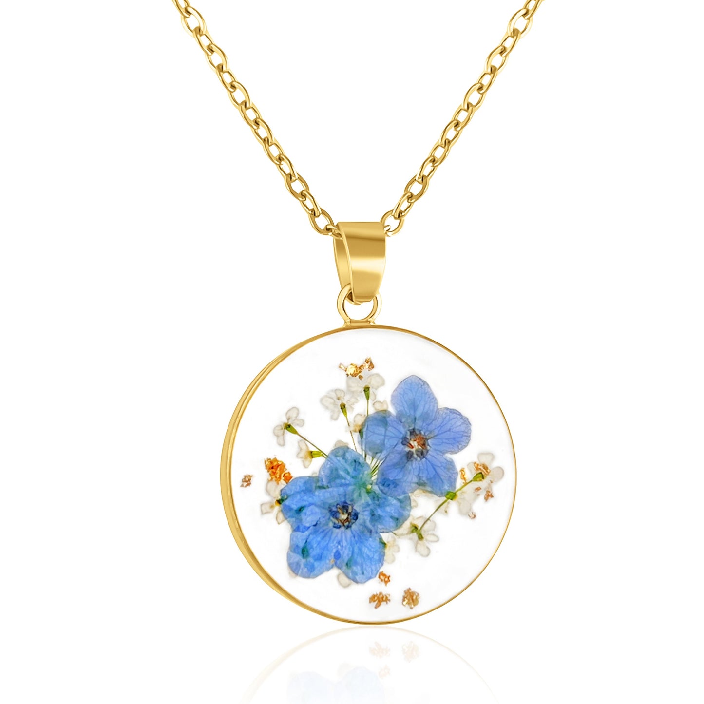 Forget Me Not Flower Necklaces & Earrings TT