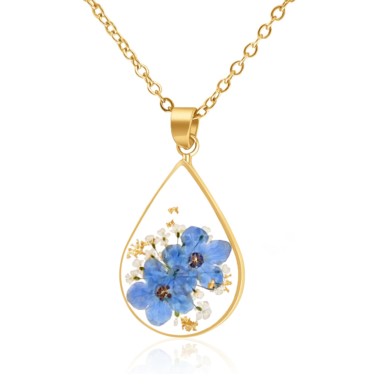 Forget Me Not Flower Necklaces & Earrings TT