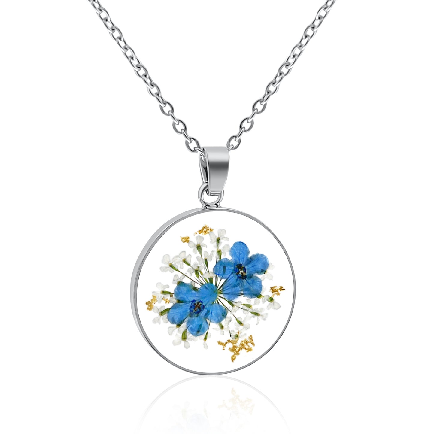 Forget Me Not Flower Necklaces & Earrings TT