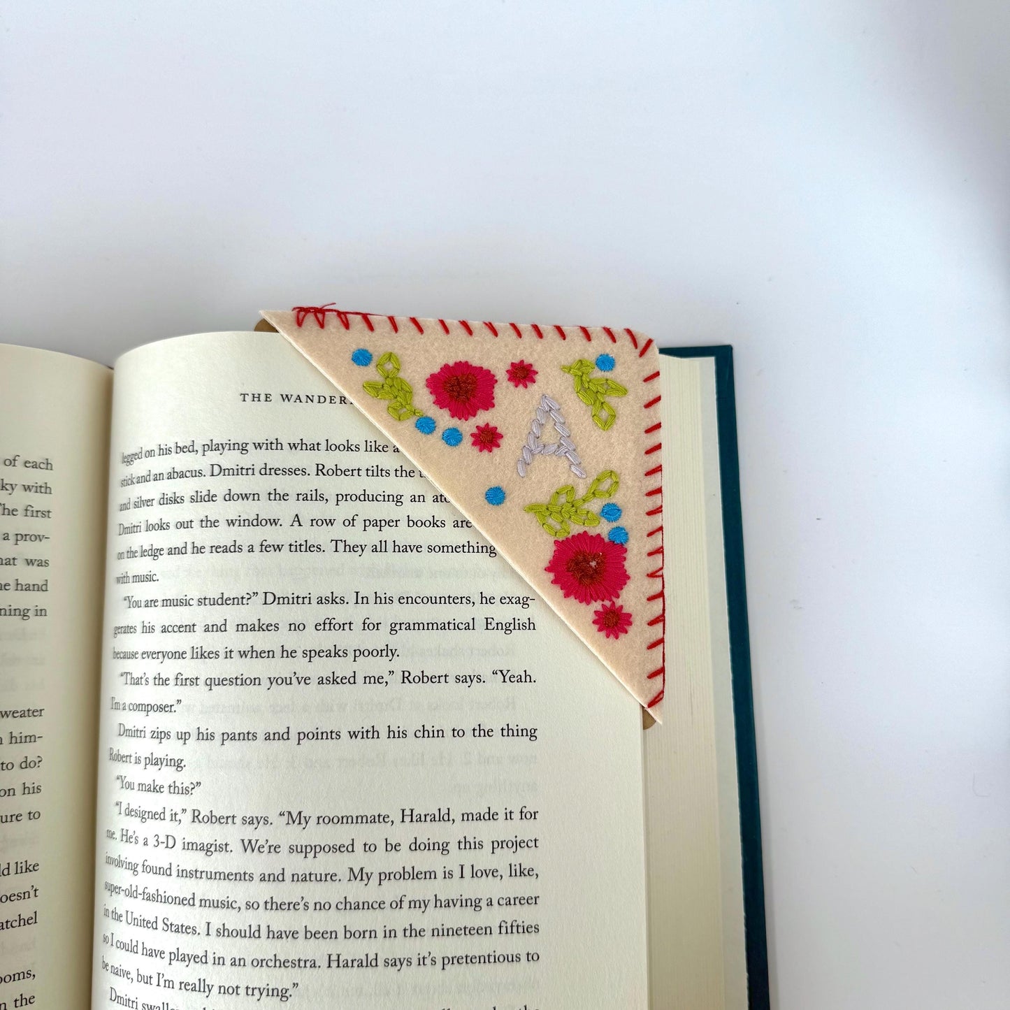 Letter Embroidered Bookmark TT
