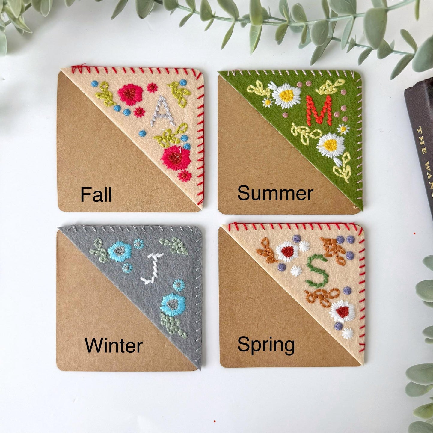 Letter Embroidered Bookmark