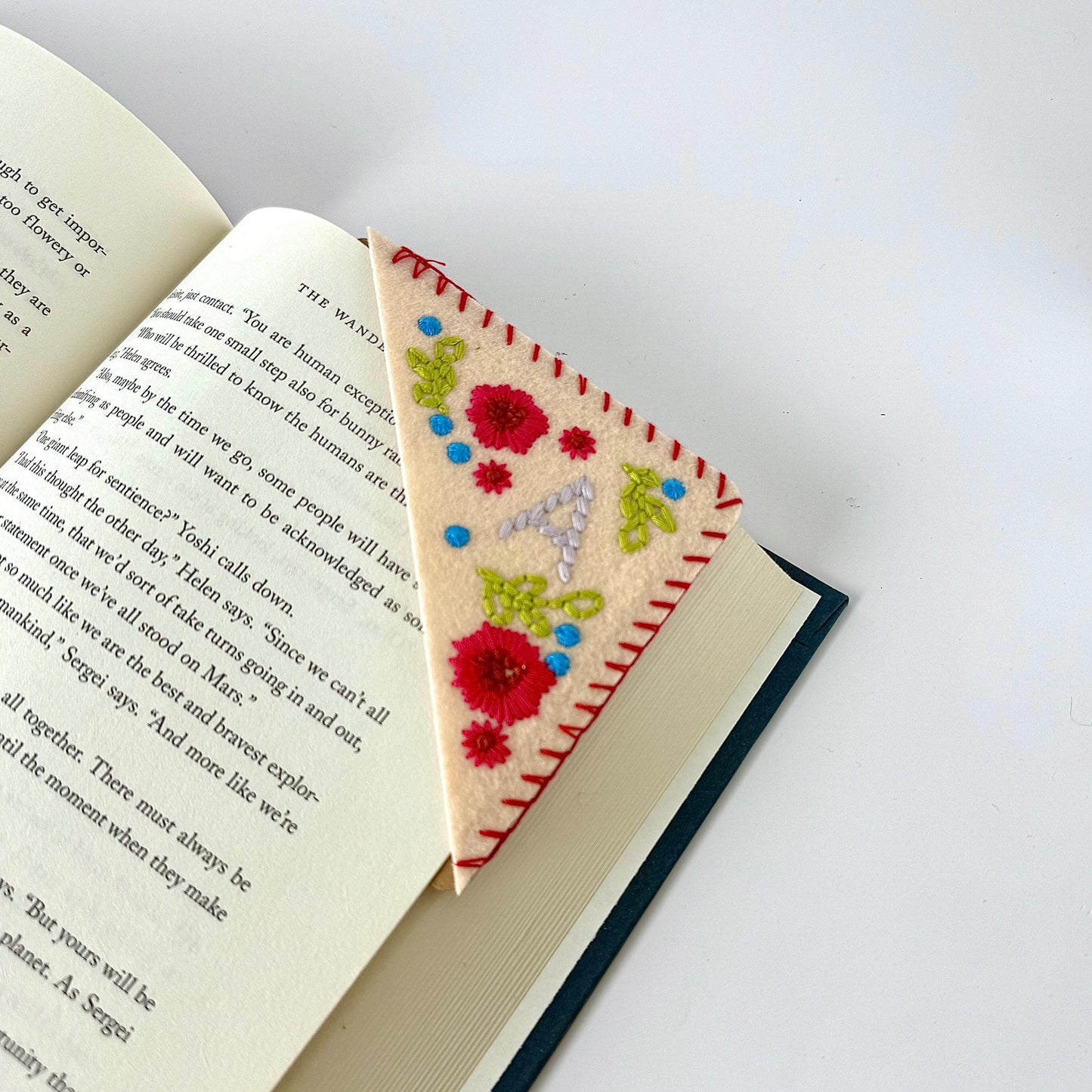 Letter Embroidered Bookmark