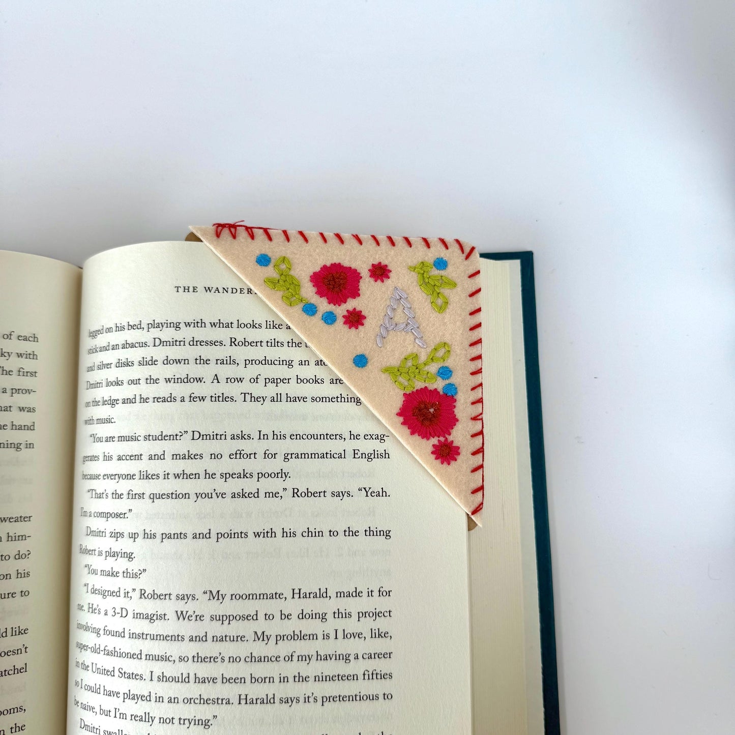 Letter Embroidered Bookmark
