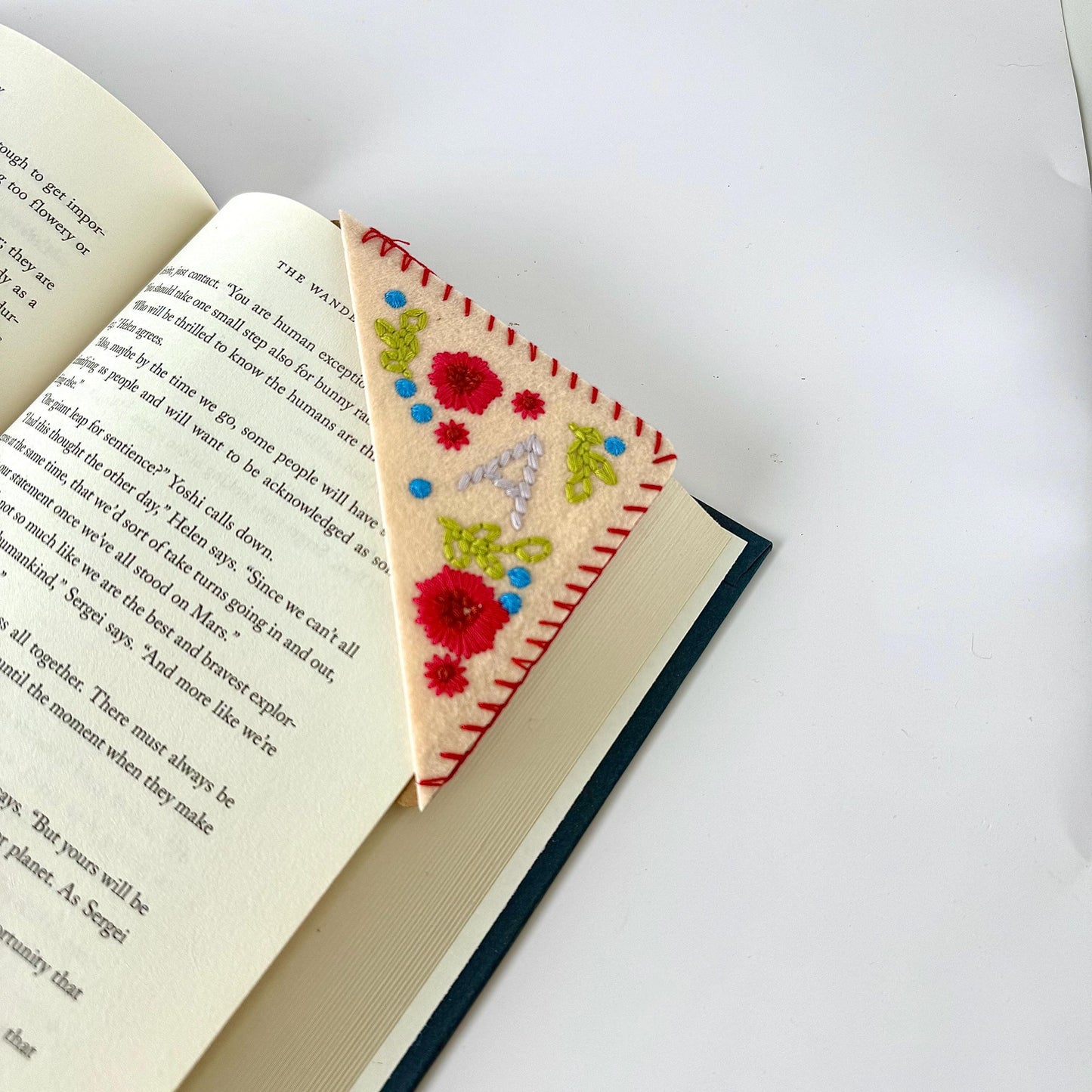 Letter Embroidered Bookmark TT